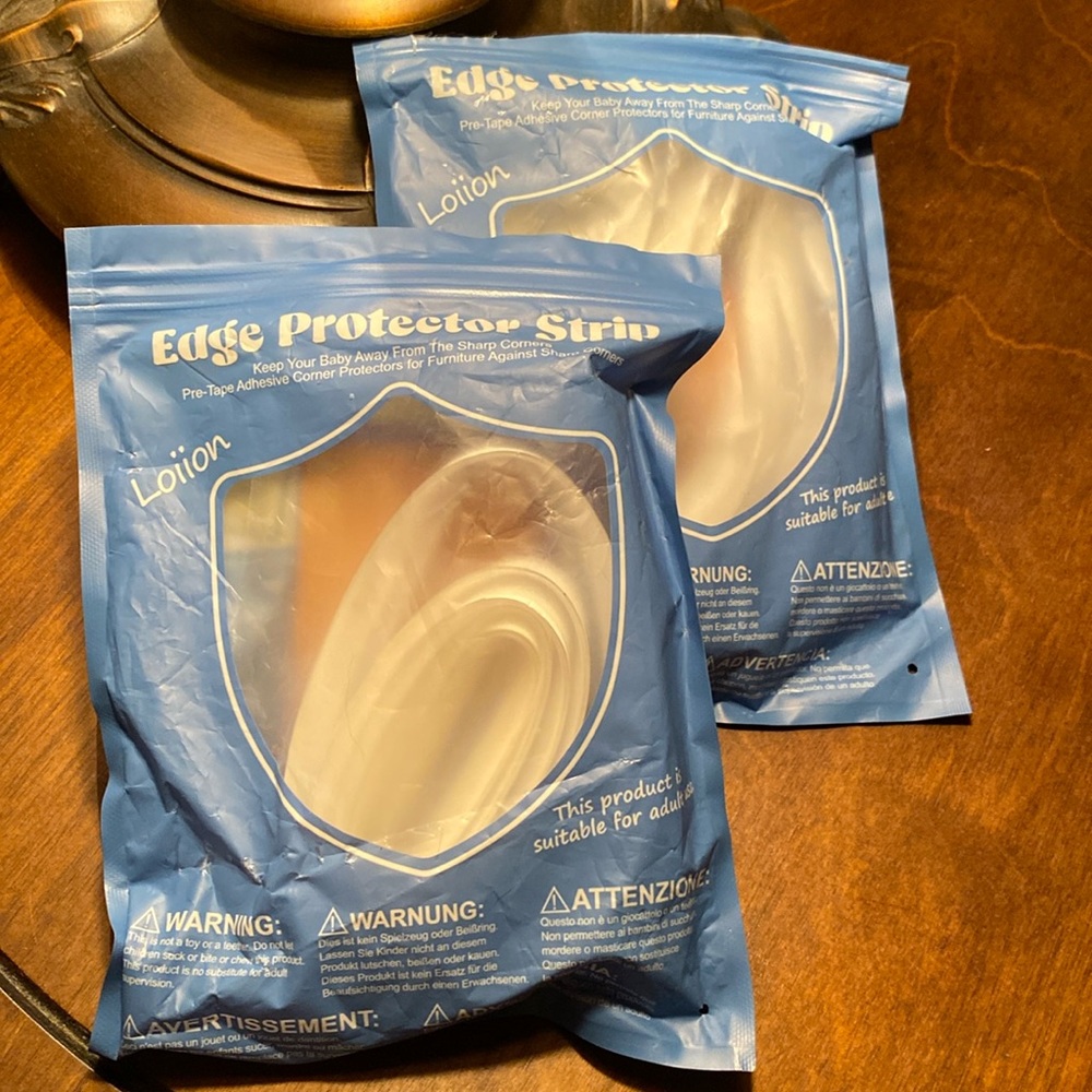 6/$20 2 Edge Soft Corner Protector Strips for rough edges NWT